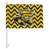 Wichita State Shockers SHOCKER Hand Sign Car Flag