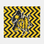Wichita State University Chevron Pattern Fleece Blanket | Zazzle