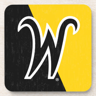 Wichita State University Color Block Distressed Beverage Coaster