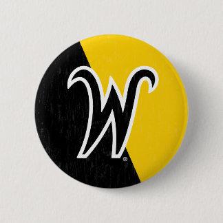 Wichita State University Color Block Distressed Button