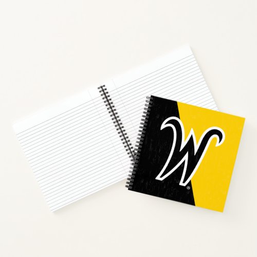 Wichita State University Color Block Distressed Notebook