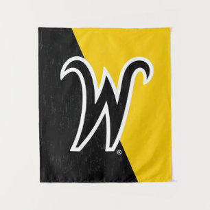 Wichita State University Color Block Distressed Tapestry