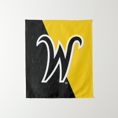Wichita State University Color Block Distressed Tapestry
