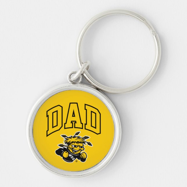 Wichita State University Dad Keychain (Front)