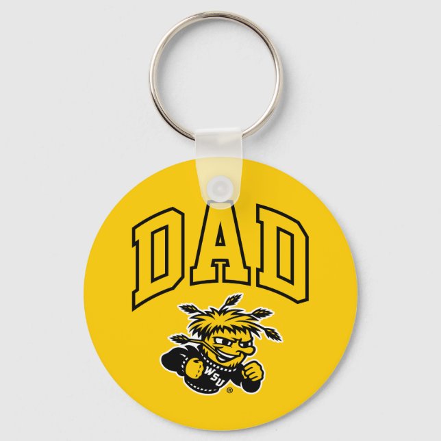Wichita State University Dad Keychain (Front)
