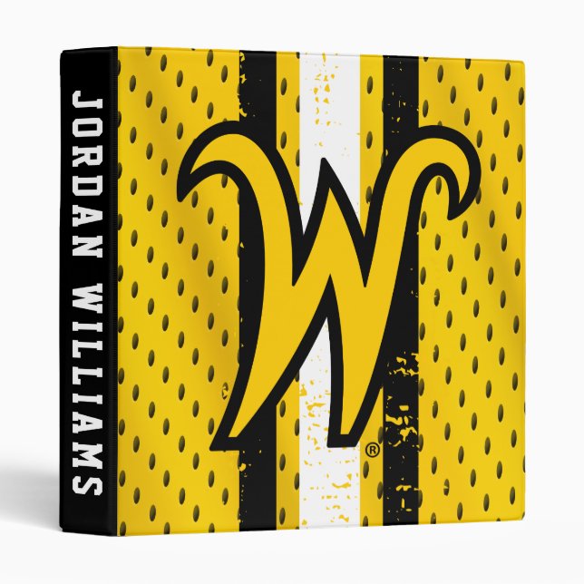 Wichita State University Jersey 3 Ring Binder (Front/Spine)