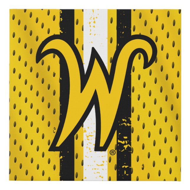 Wichita State University Jersey Faux Canvas Print (Front)