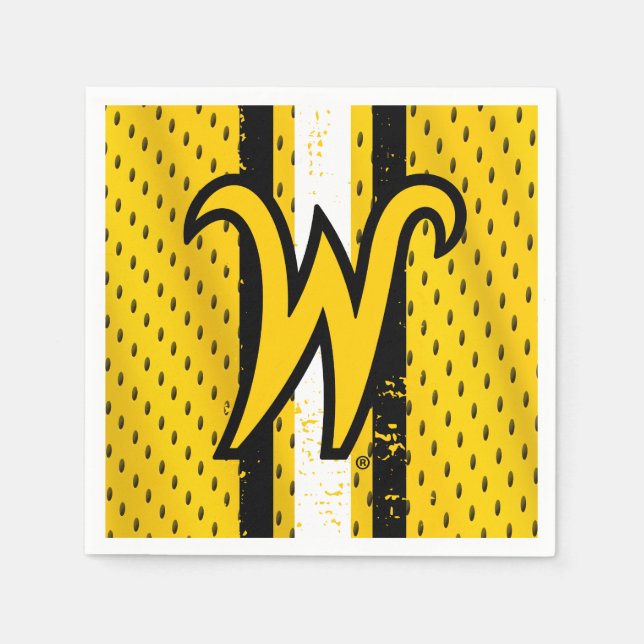 Wichita State University Jersey Napkins (Front)