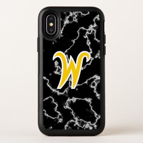 Wichita State University Logo Black Marble OtterBox Symmetry iPhone X Case