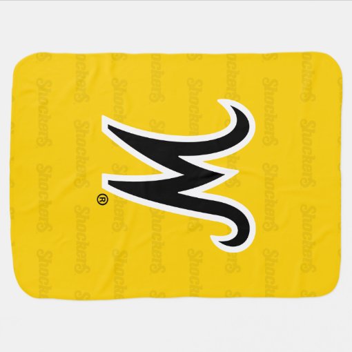 Wichita State University Logo Watermark Baby Blanket | Zazzle