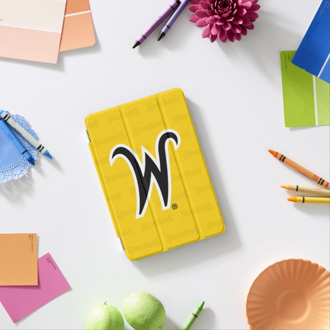 Wichita State University Logo Watermark iPad Mini Cover (In Situ)