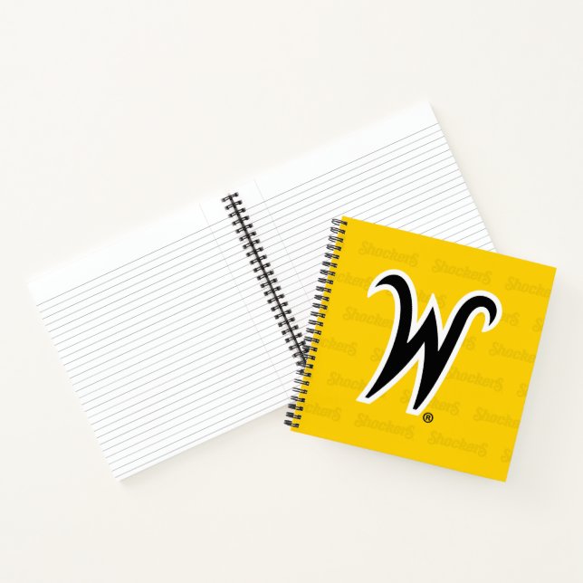 Wichita State University Logo Watermark Notebook (Inside)