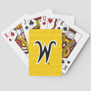 Wichita State University Logo Watermark Poker Cards