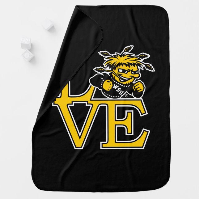 Wichita State University Love Baby Blanket (In Situ)