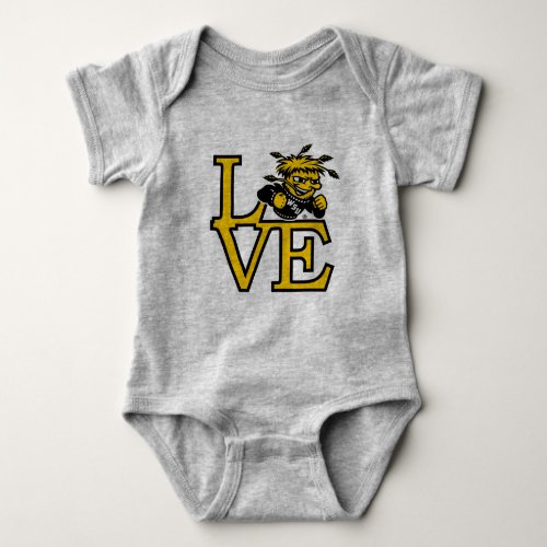 Wichita State University Love Baby Bodysuit