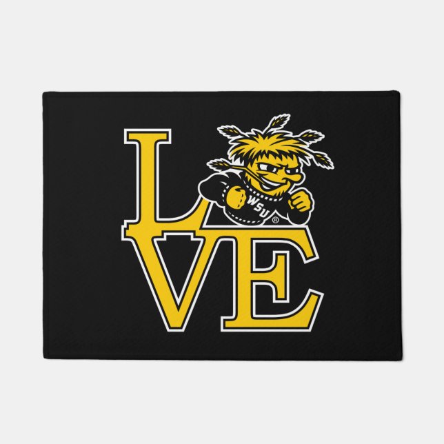 Wichita State University Love Doormat (Front)