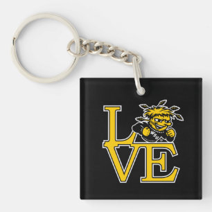 Wichita State University Love Keychain
