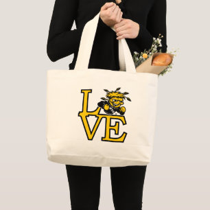 Wichita State University Love Large Tote Bag
