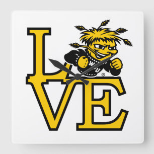 Wichita State University Love Square Wall Clock