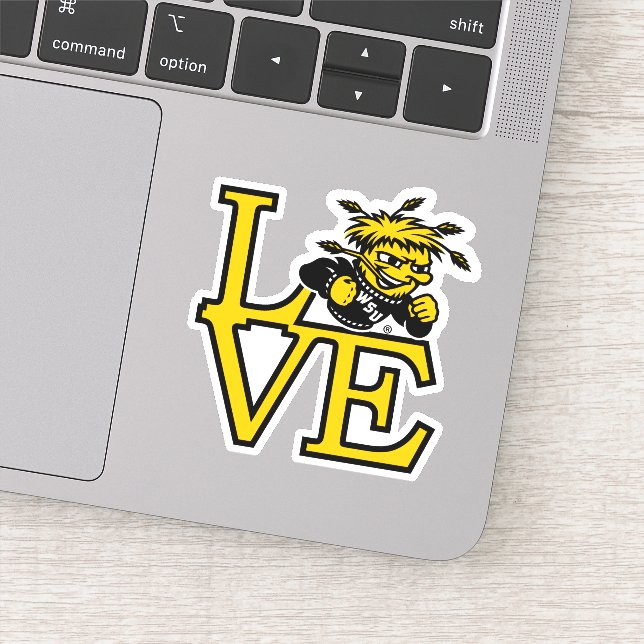 Wichita State University Love Sticker (Detail)