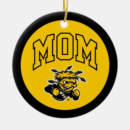 Wichita State University Mom Ceramic Ornament