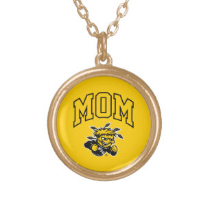 Wichita State University Mom Gold Plated Necklace
