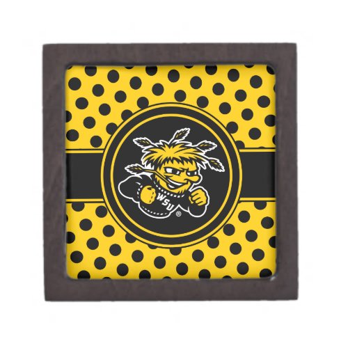Wichita State University Polka Dot Pattern Gift Box