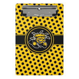 Wichita State University Polka Dot Pattern Mini Clipboard