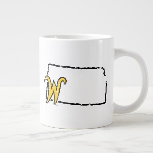 Wichita State University State Love Giant Coffee Mug