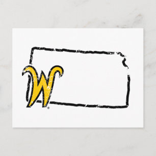 Wichita State University State Love Postcard