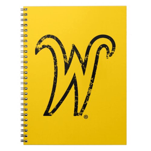 Wichita State University W Distressed Notebook