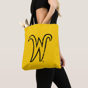 Wichita State University W Distressed Tote Bag