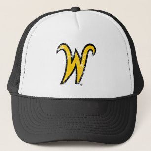 Wichita State University W Distressed Trucker Hat