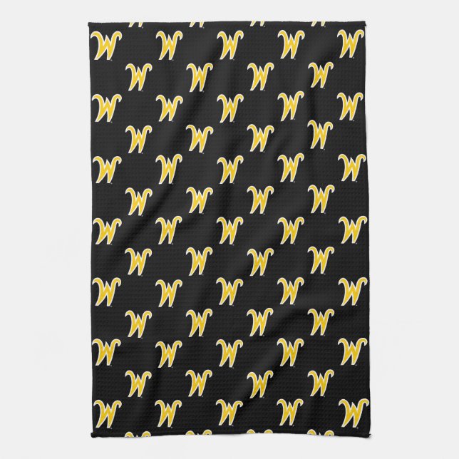 Wichita State University W Kitchen Towel (Vertical)