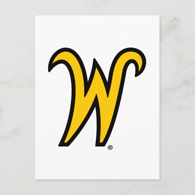 Wichita State University W Postcard (Front)