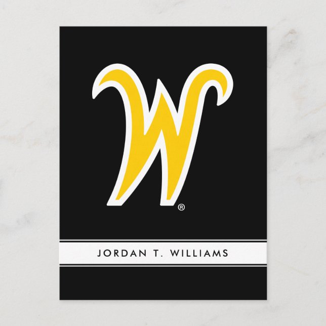 Wichita State University W Postcard (Front)