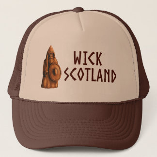 Wick Scotland Viking Carving Trucker Hat