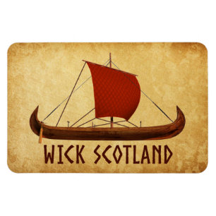 Wick Scotland Viking Ship Magnet