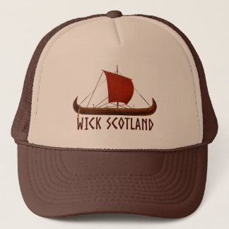 Wick Scotland Viking Ship Trucker Hat