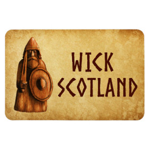 Wick Scotland Viking Warrior Magnet
