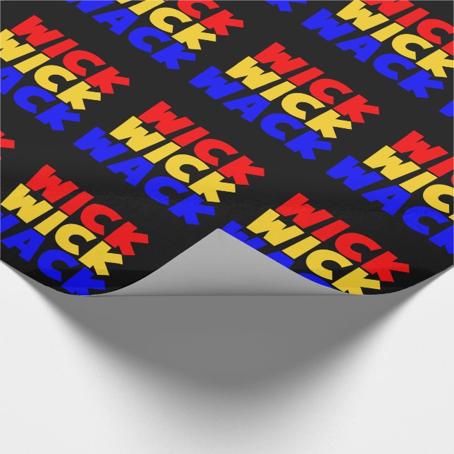 Wick Wick Wack Wrapping Paper (Corner)