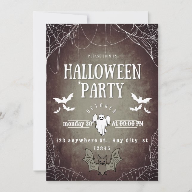 Wicked Affair Halloween Party Invitation (Front)