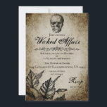 Wicked Affair Halloween Party Invitation<br><div class="desc">Come if you dare! Invite your friends to a Wicked Affair with this vintage style invitation. Feel free to edit in your own event details by clicking the blue "personalize" button.</div>