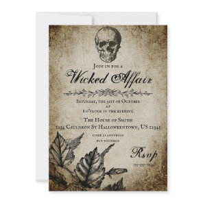 Wicked Affair Halloween Party Invitation