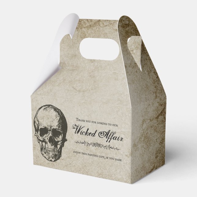 Wicked Affair Halloween Party Invitation Favor Boxes (Front Side)