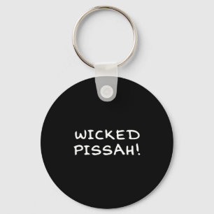 Wicked Ah! Funny Awesome Er New England  Keychain