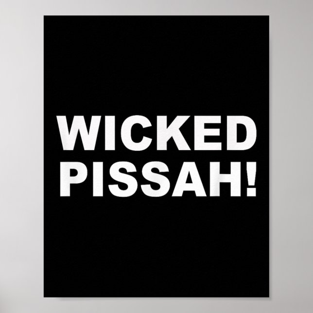 Wicked Ah! Funny Awesome Er New England  Poster (Front)