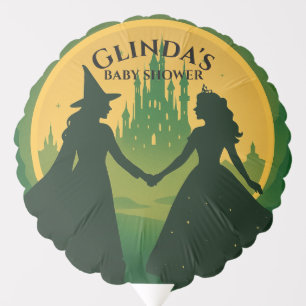 Wicked Baby Shower Balloon - Elphaba & Glinda