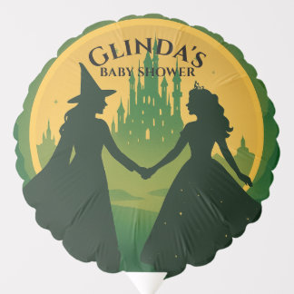 Wicked Baby Shower Balloon - Elphaba & Glinda