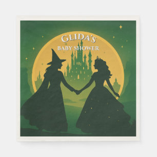 Wicked Baby Shower Napkins- Elphaba & Glinda Party Napkins